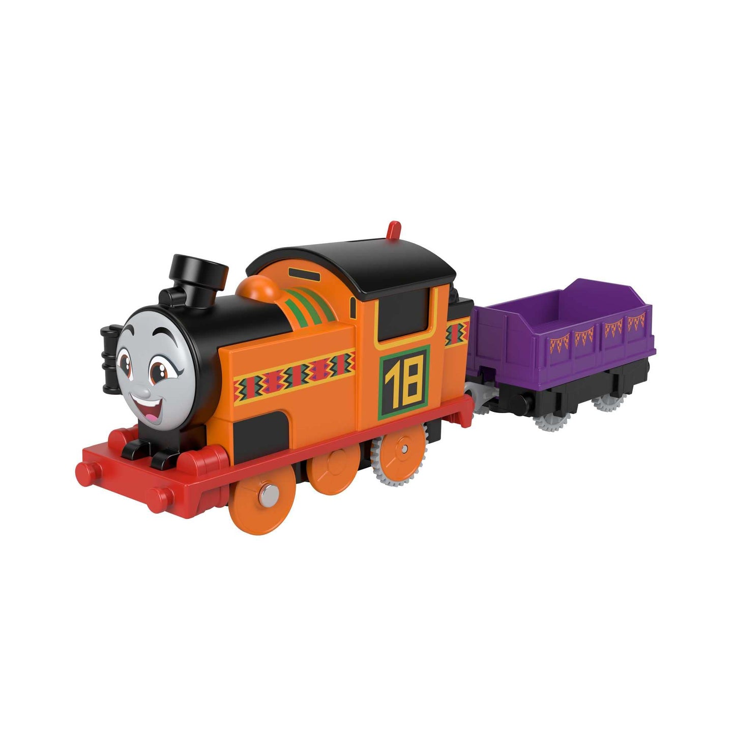 Thomas & Friends Nia Battery-Powered Engine with Cargo — Motorized Train for Pretend Play