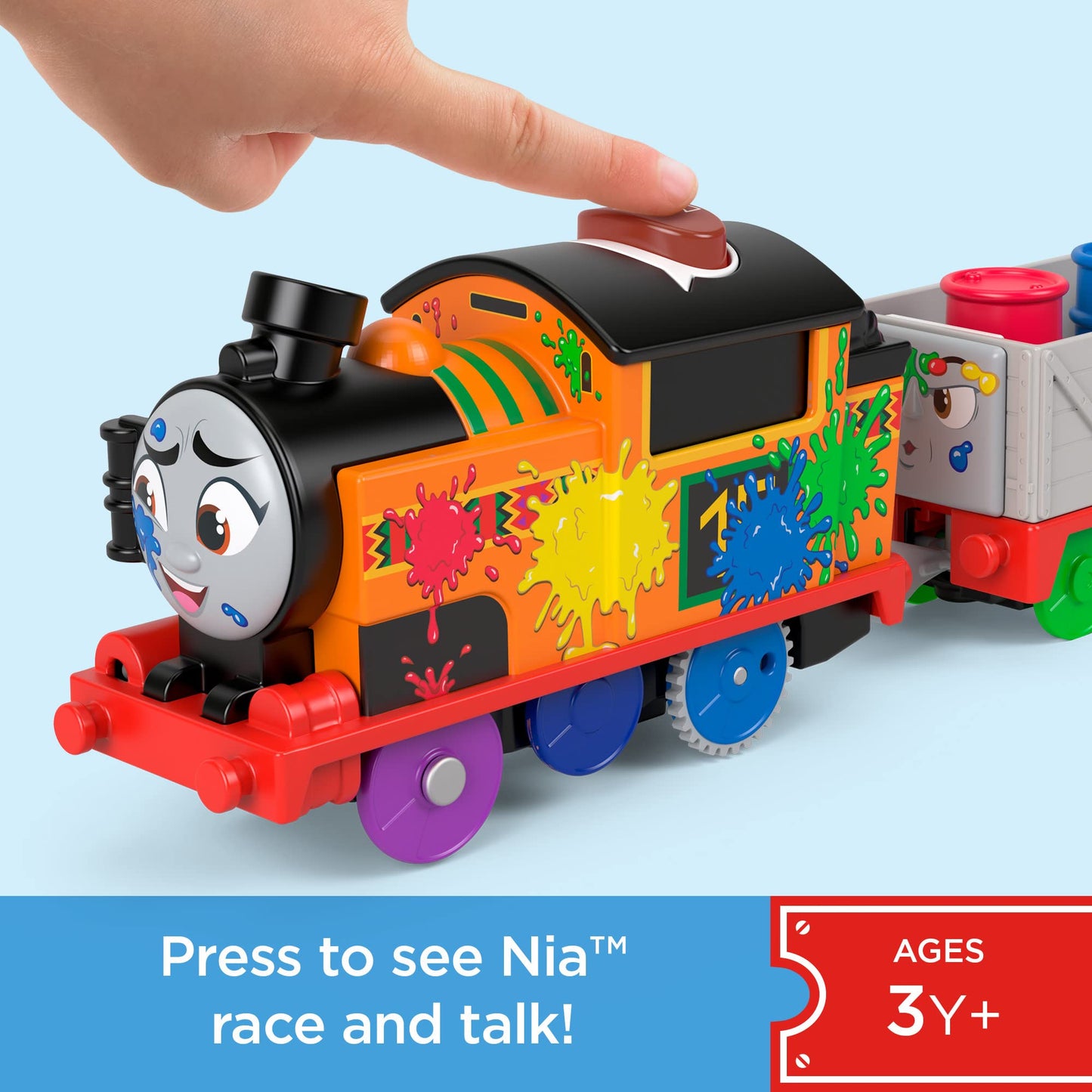 Thomas & Friends Nia Motorized Train — Talking Battery-Powered Engine for Ages 3+
