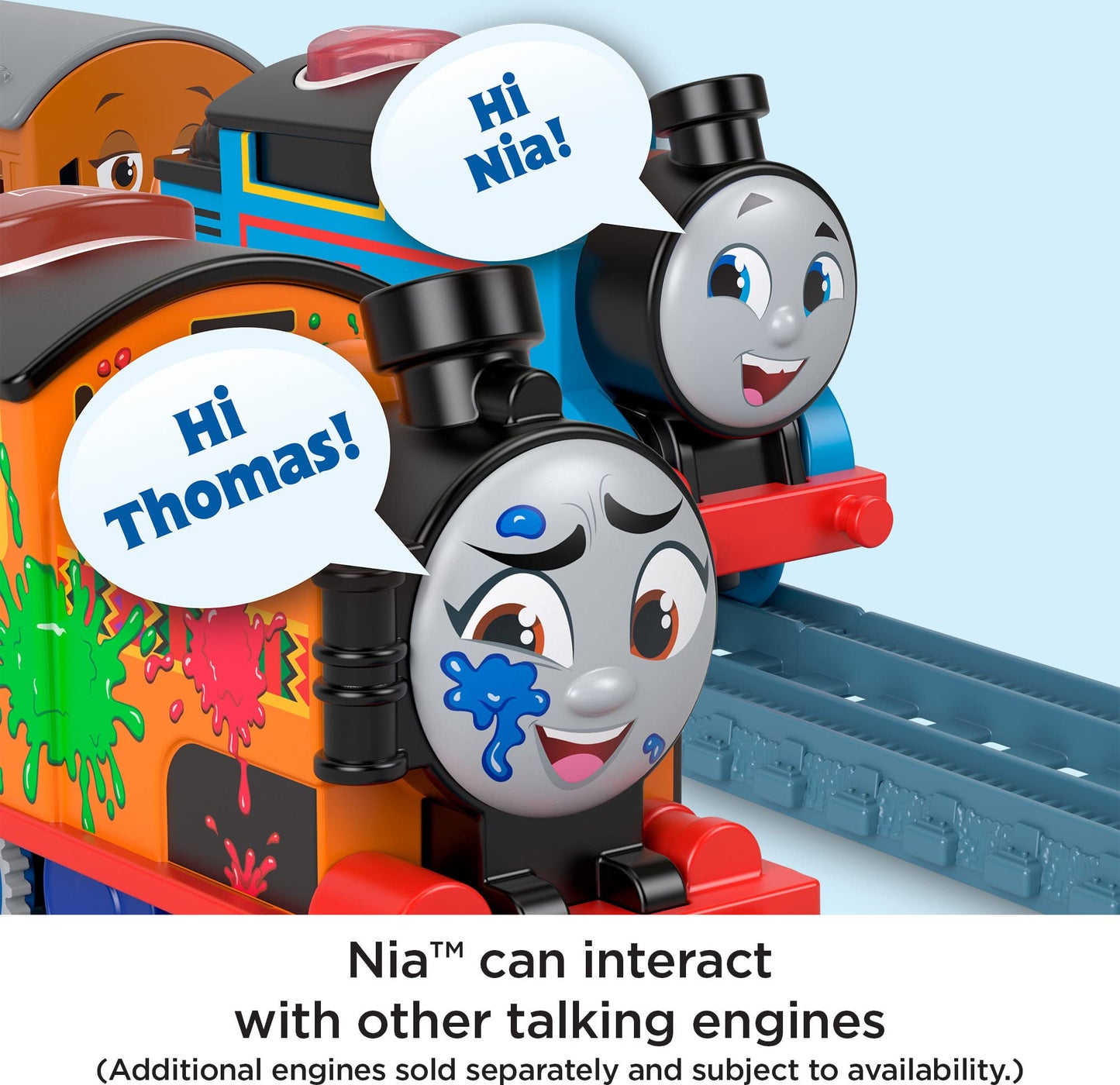 Thomas & Friends Nia Motorized Train — Talking Battery-Powered Engine for Ages 3+
