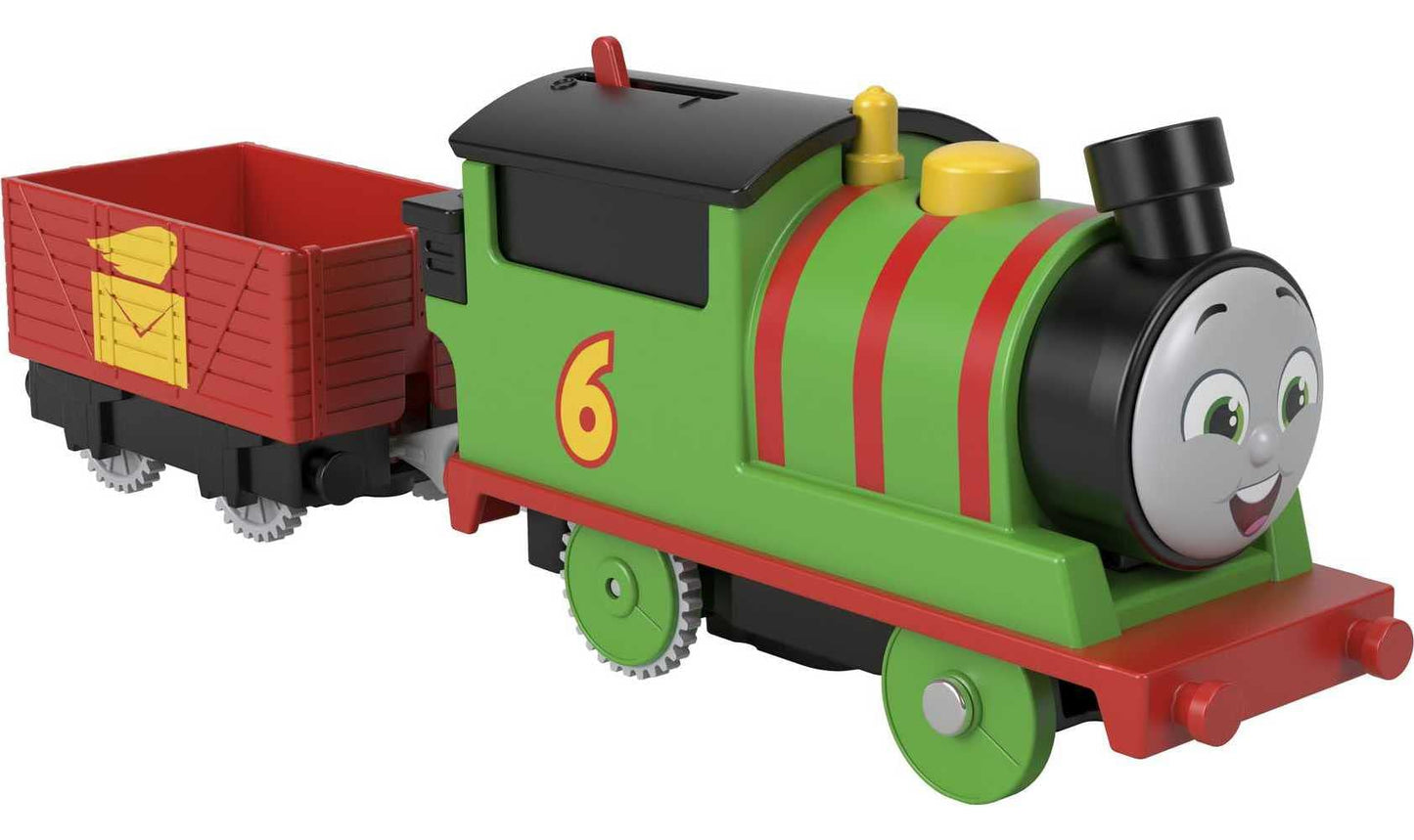 Thomas & Friends Percy Battery-Powered Engine with Tender – Motorized Train for Pretend Play | Ages 3+