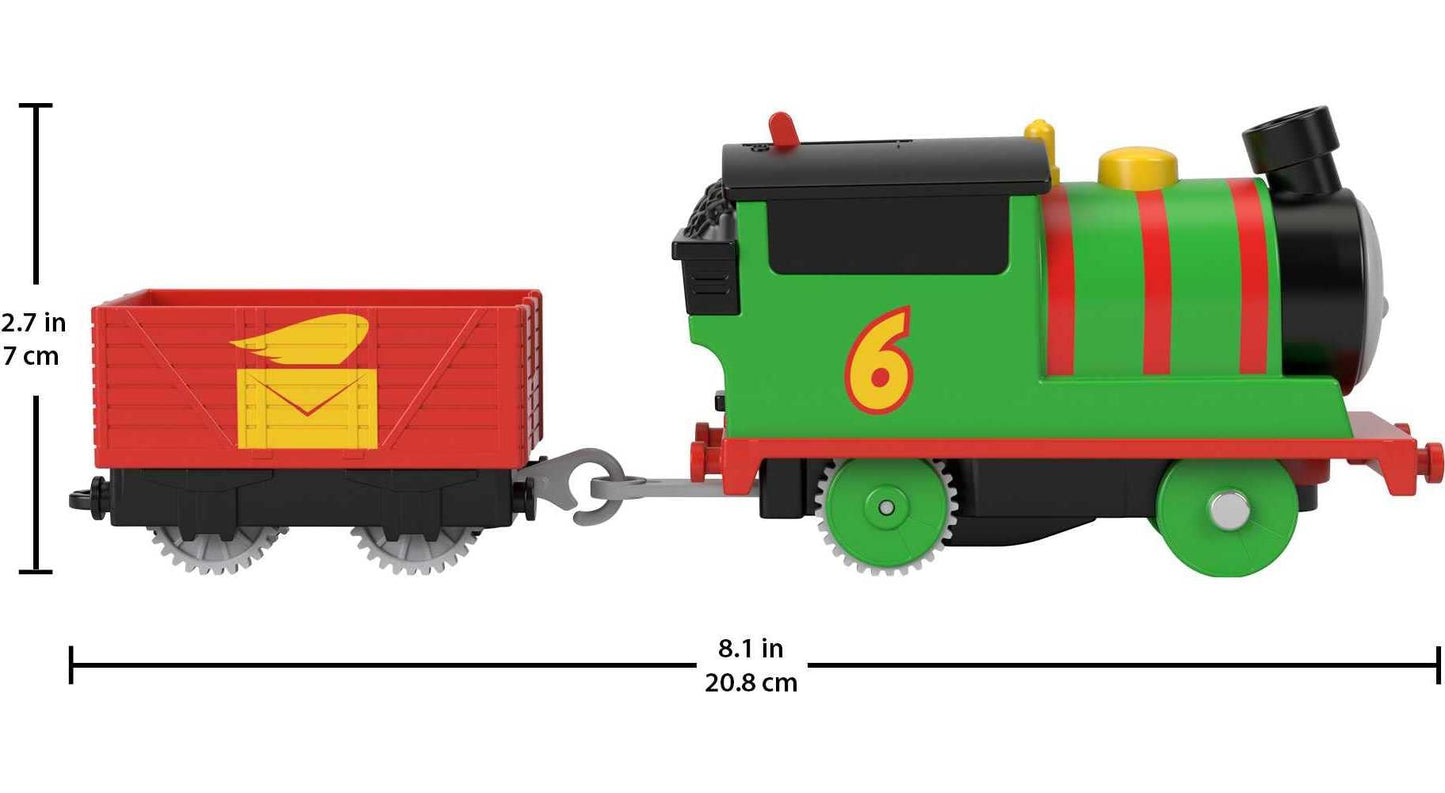 Thomas & Friends Percy Battery-Powered Engine with Tender – Motorized Train for Pretend Play | Ages 3+