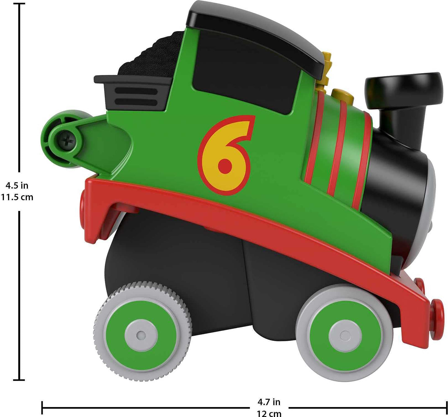 Thomas & Friends Press-n-Go Stunt Percy Engine — Off-Track Racing Toy for Toddlers & Preschoolers (Ages 2+)