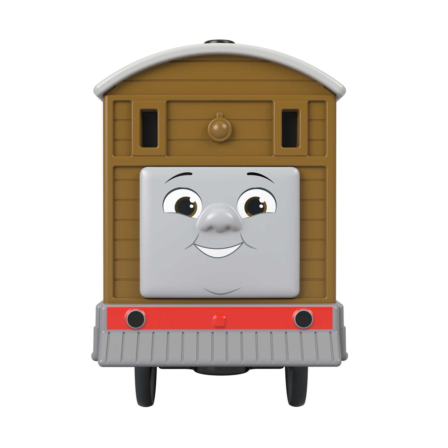 Thomas & Friends Toby Motorized Locomotive with Cargo Wagon – Battery Powered Toy Train (Ages 3+)