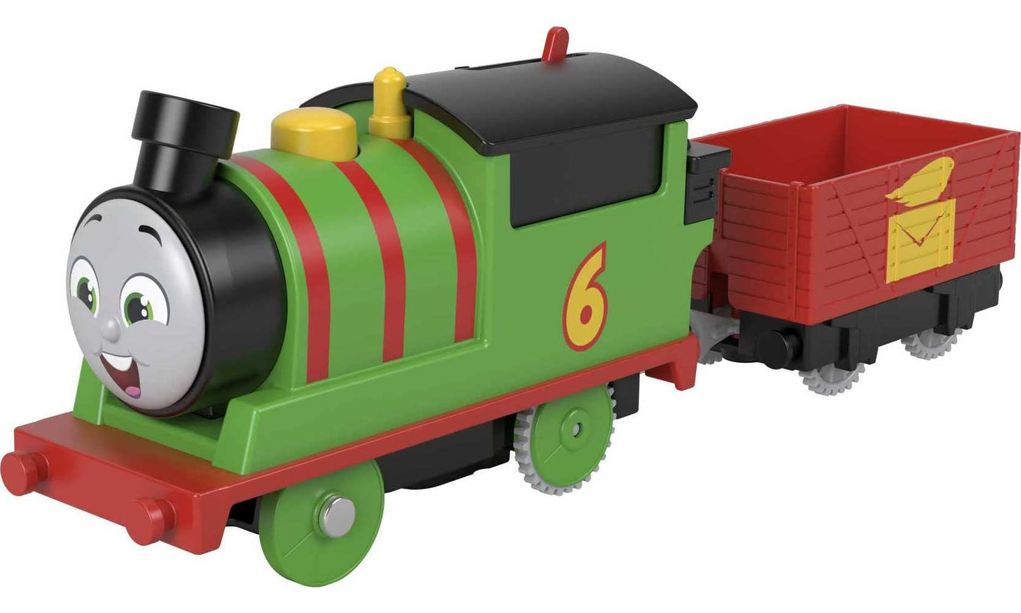 Thomas & Friends Percy Battery-Powered Engine with Tender – Motorized Train for Pretend Play | Ages 3+