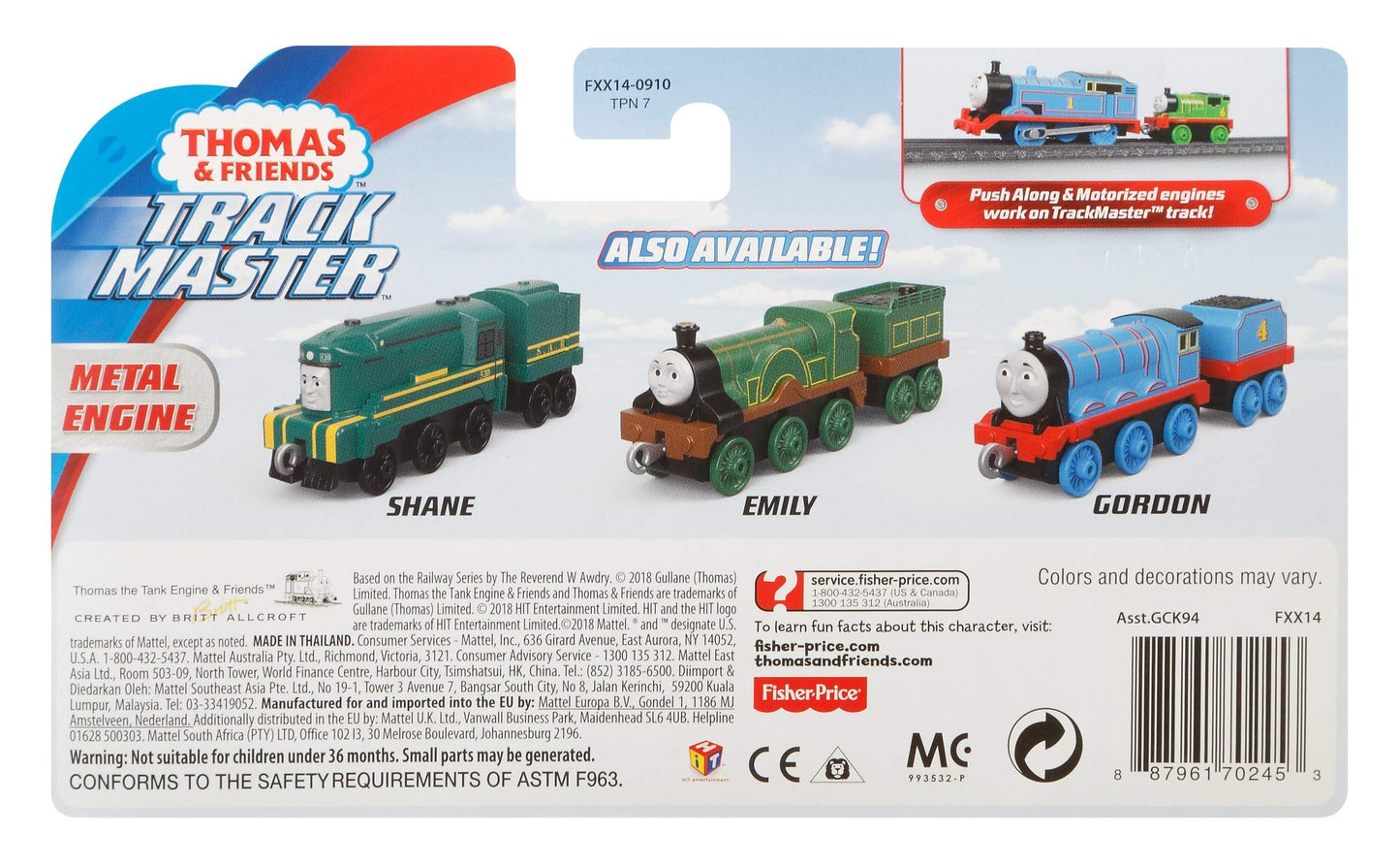 Thomas & Friends TrackMaster Yong Bao Die-Cast Push-Along Engine