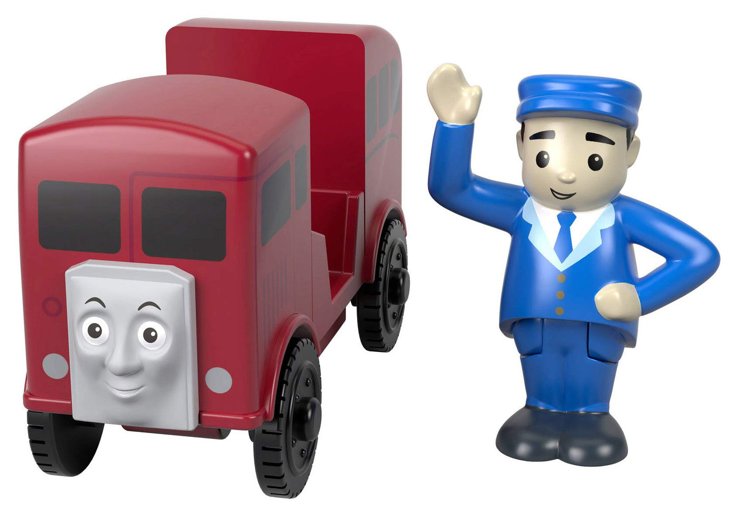Thomas & Friends Wood Bertie Train – Poseable Figure, Sustainable Wood, Magnetic Connectors