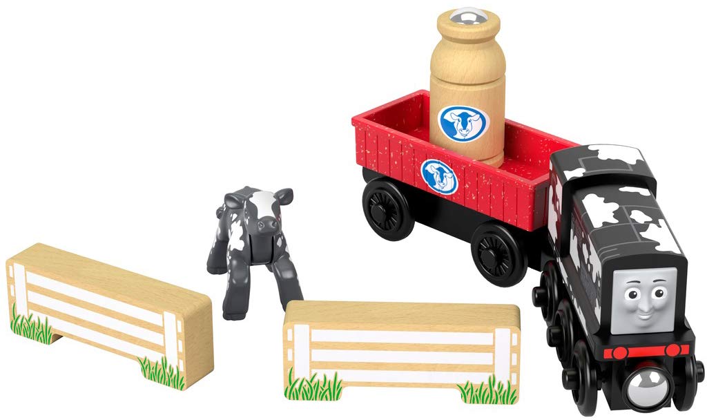 Thomas & Friends Wood Diesel's Dairy Drop-Off – Premium Wooden Train Set
