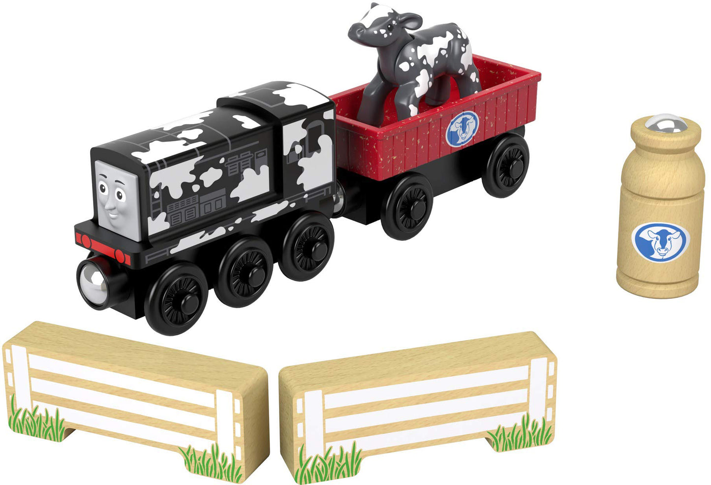 Thomas & Friends Wood Diesel's Dairy Drop-Off – Premium Wooden Train Set