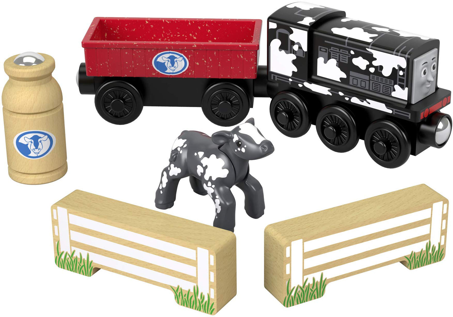 Thomas & Friends Wood Diesel's Dairy Drop-Off – Premium Wooden Train Set