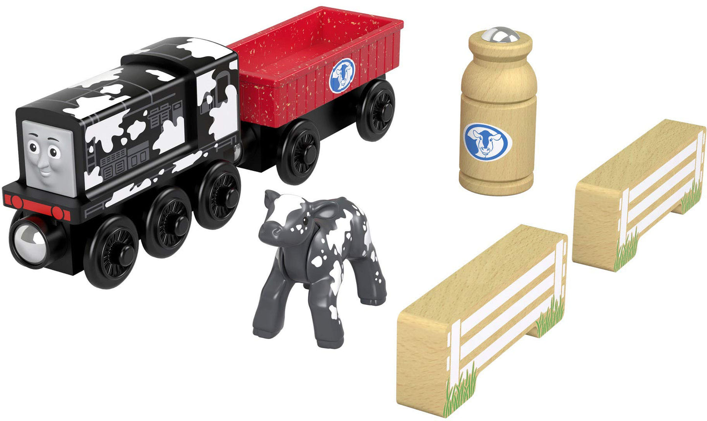 Thomas & Friends Wood Diesel's Dairy Drop-Off – Premium Wooden Train Set