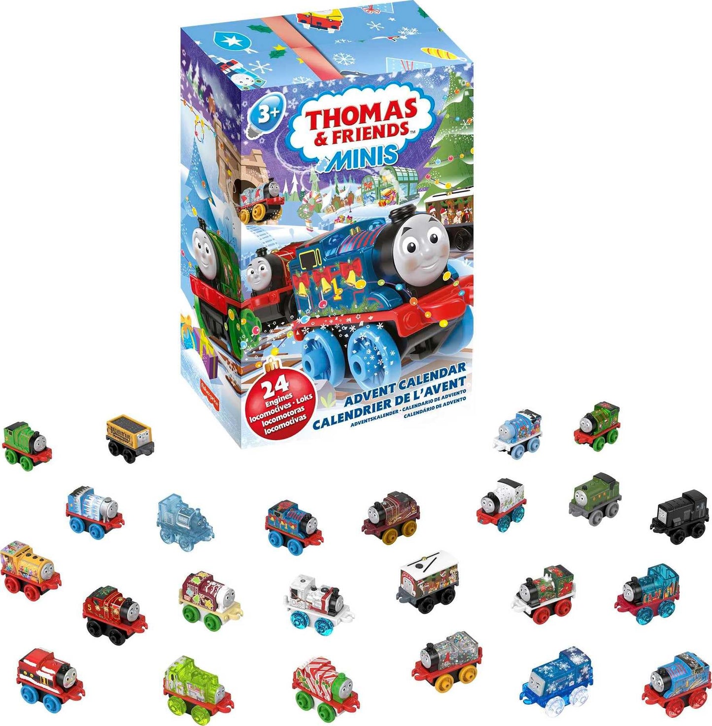 Thomas & Friends MINIS Advent Calendar 2023 – 24 Mini Trains & Vehicles for 3+