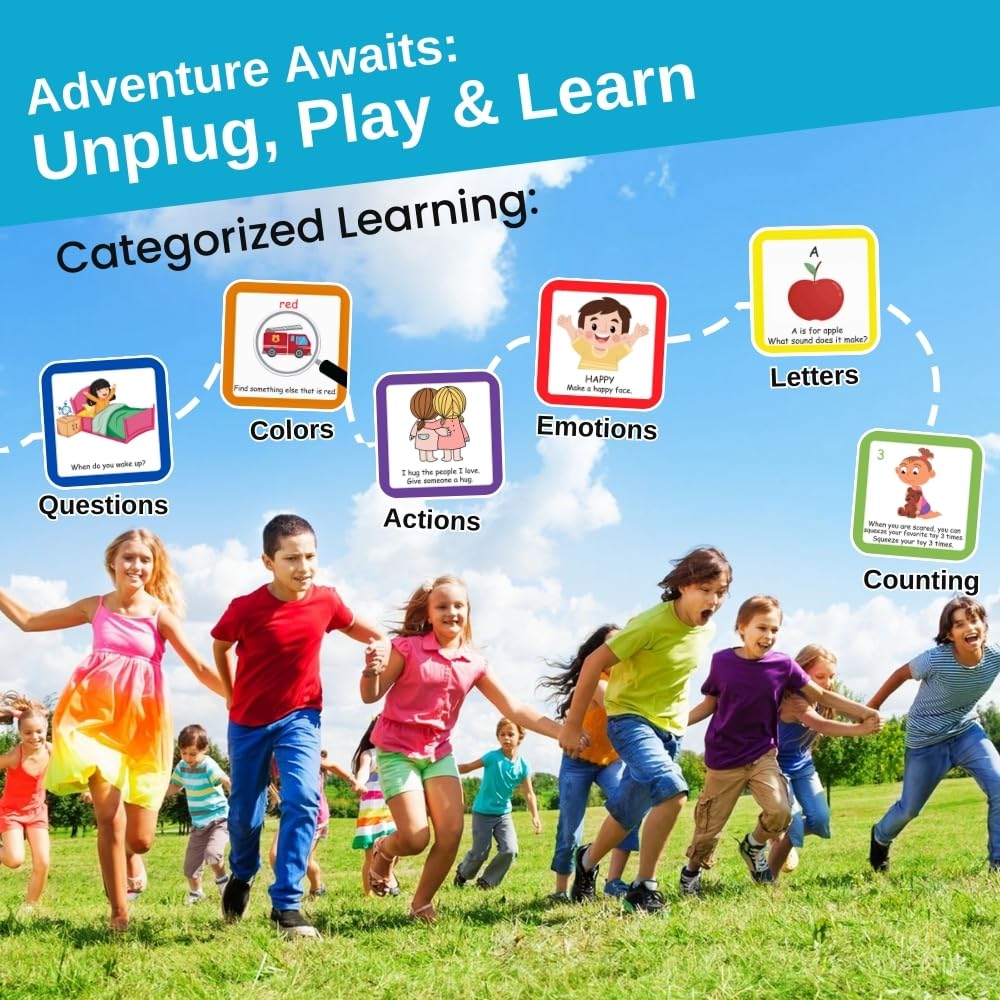 Thought-Spot Play & Learn Cube | Roll & Learn for Toddlers | Colors, Numbers, Letters & Emotions