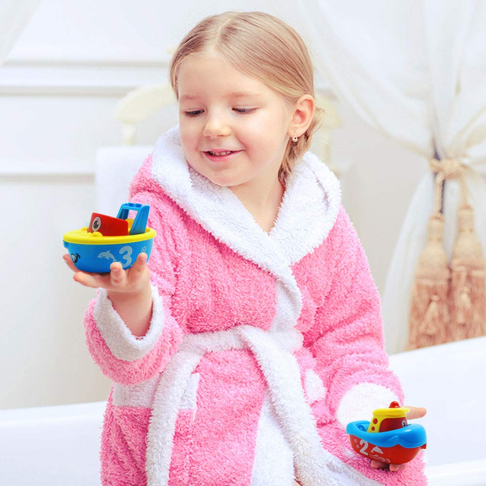 3 Bees & Me Magnetic Boat Bath Toys – 4-in-1 Bath Set for Toddlers & Kids