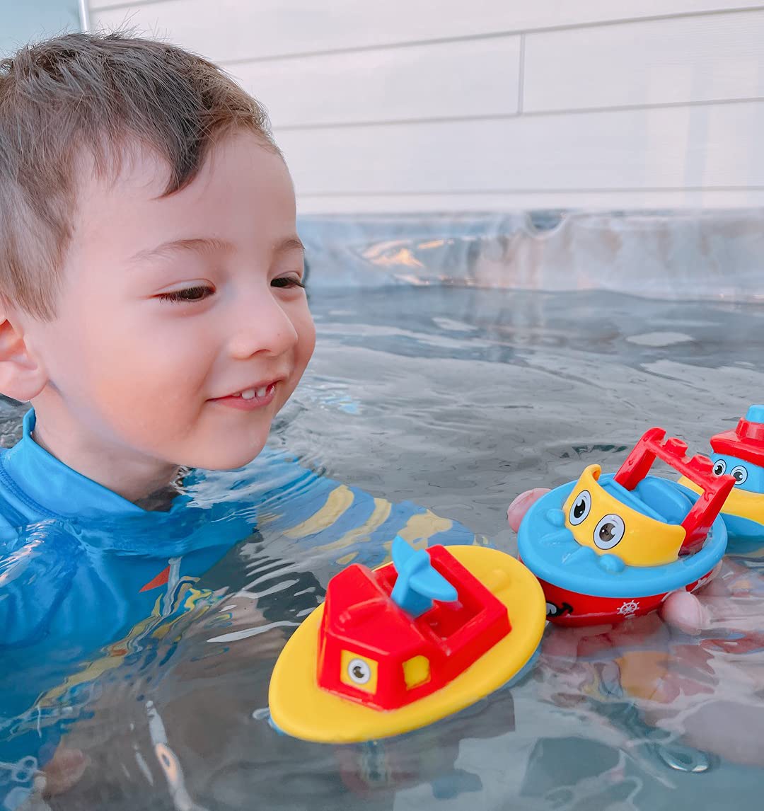 3 Bees & Me Magnetic Boat Bath Toys – 4-in-1 Bath Set for Toddlers & Kids