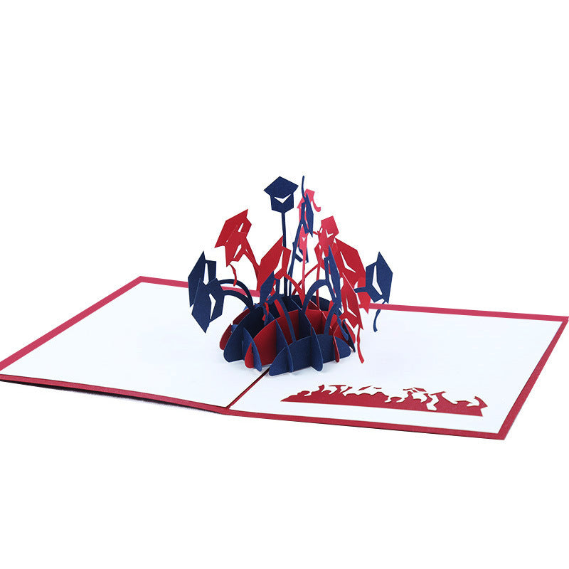 Three-dimensional Greeting Card, Creative 3D Gift Card, Graduation Gift Card
