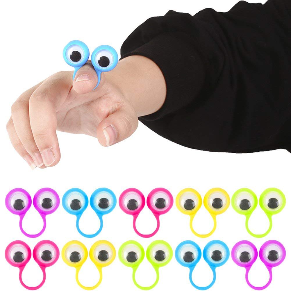 3 Otters Finger Puppets with Googly Eyes – Toddler Storytelling & Party Favors