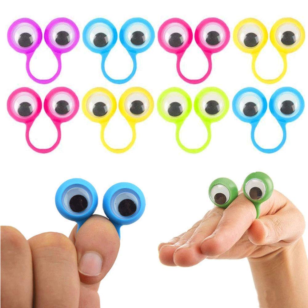 3 Otters Finger Puppets with Googly Eyes – Toddler Storytelling & Party Favors