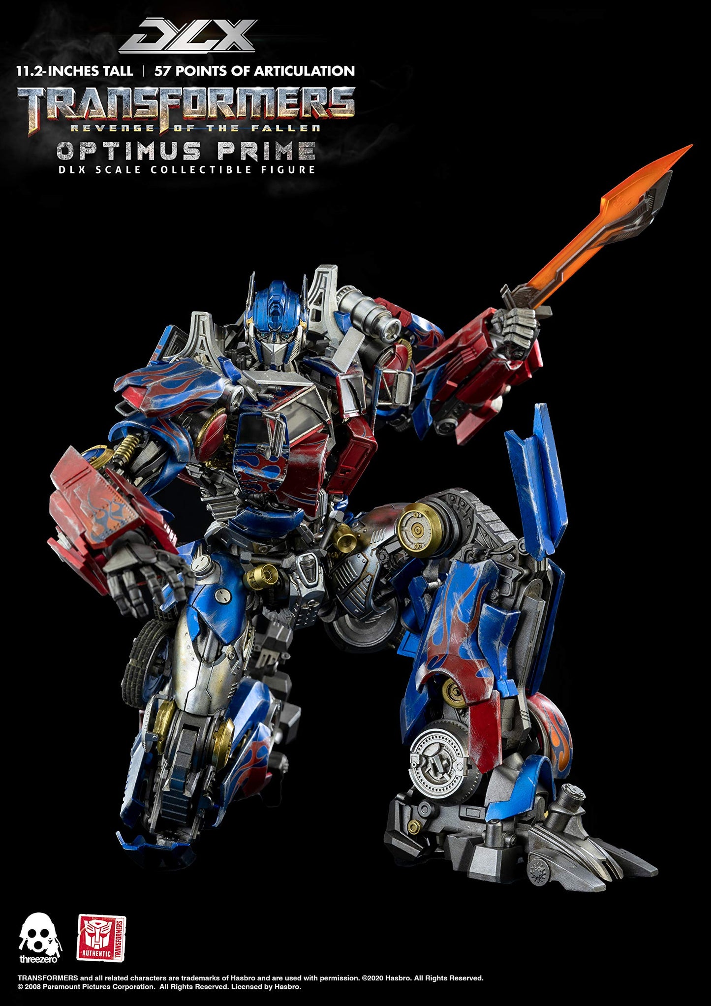 Transformers Revenge of the Fallen DLX Optimus Prime Figure | threezero store