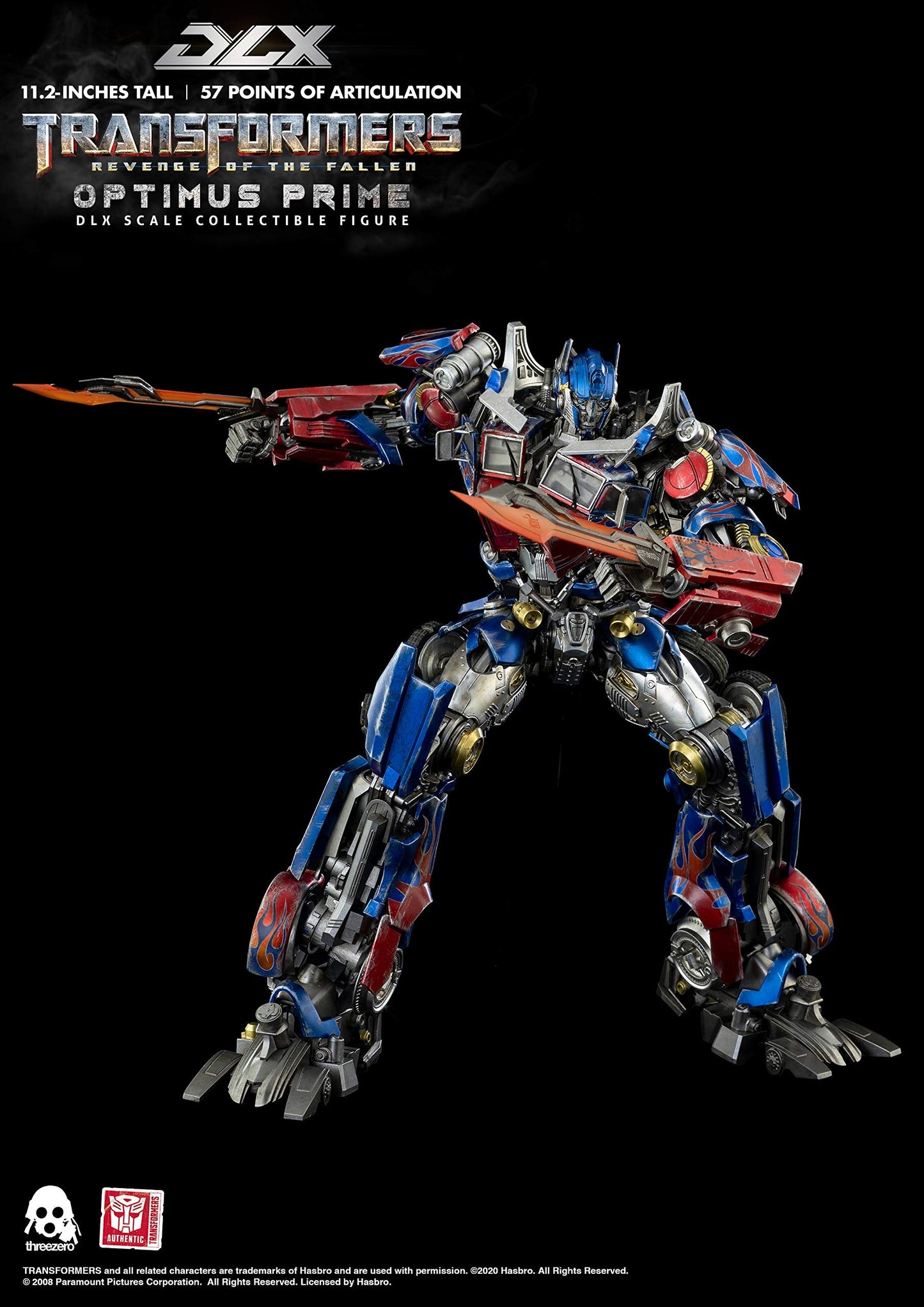 Transformers Revenge of the Fallen DLX Optimus Prime Figure | threezero store