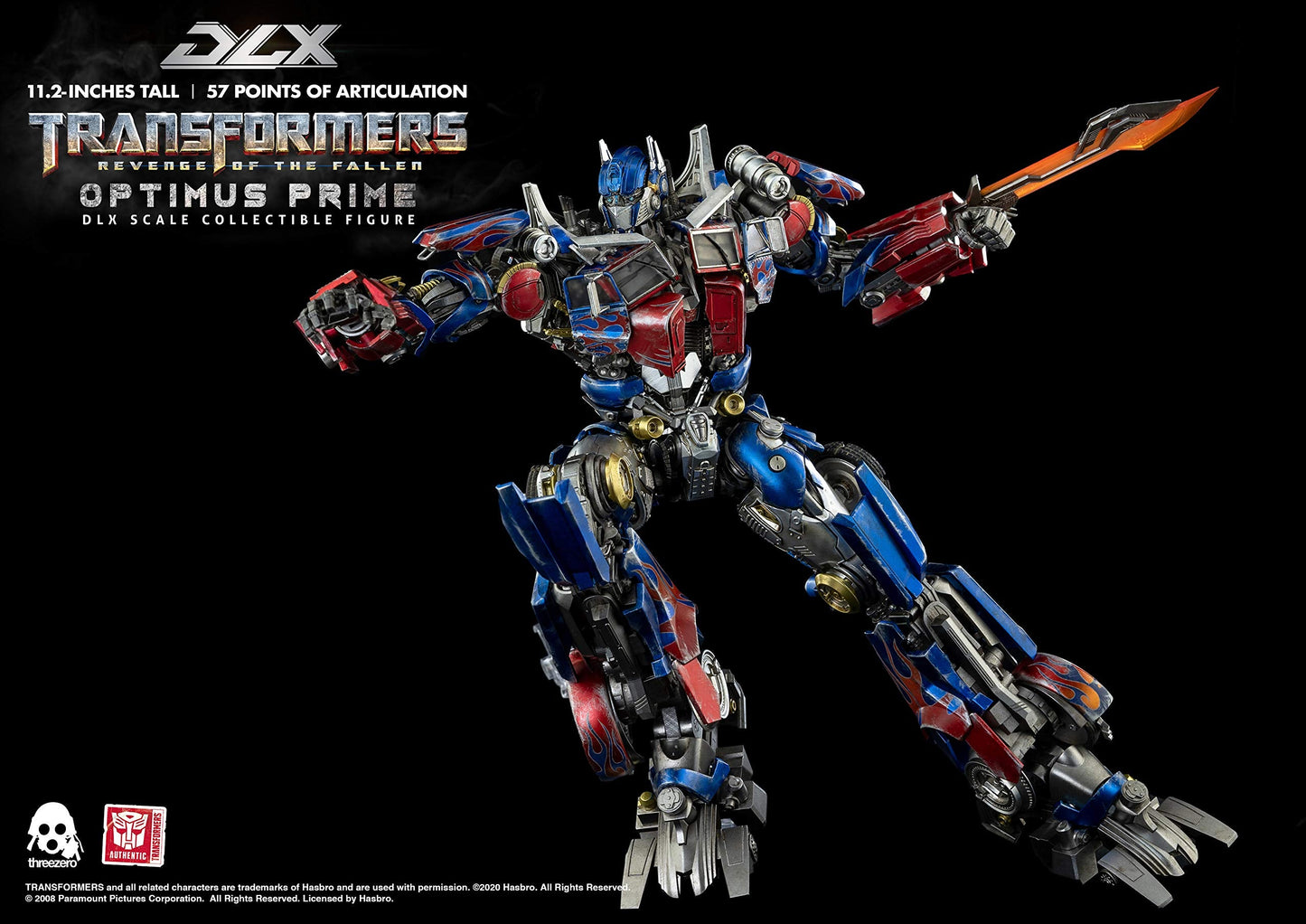 Transformers Revenge of the Fallen DLX Optimus Prime Figure | threezero store