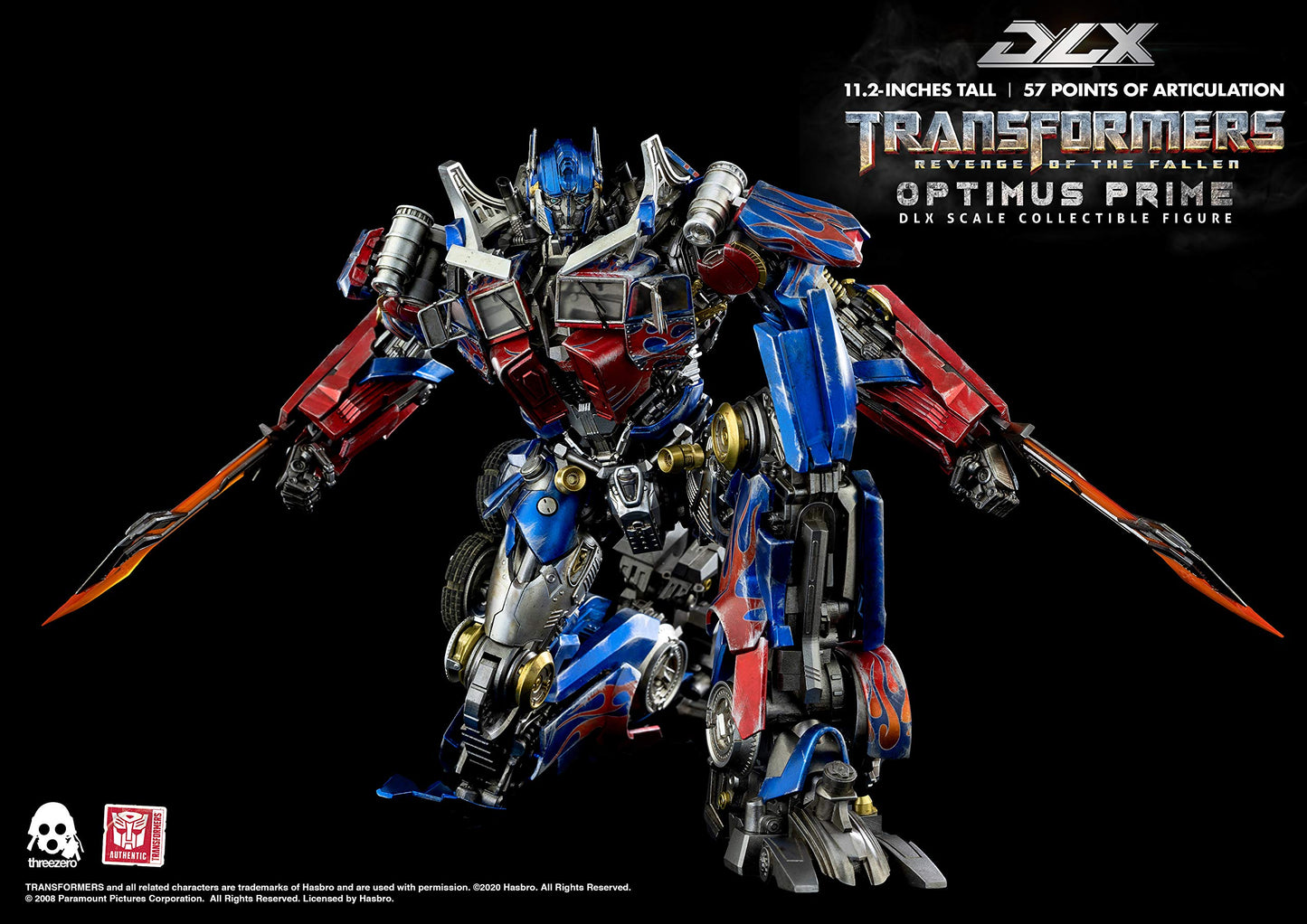 Transformers Revenge of the Fallen DLX Optimus Prime Figure | threezero store