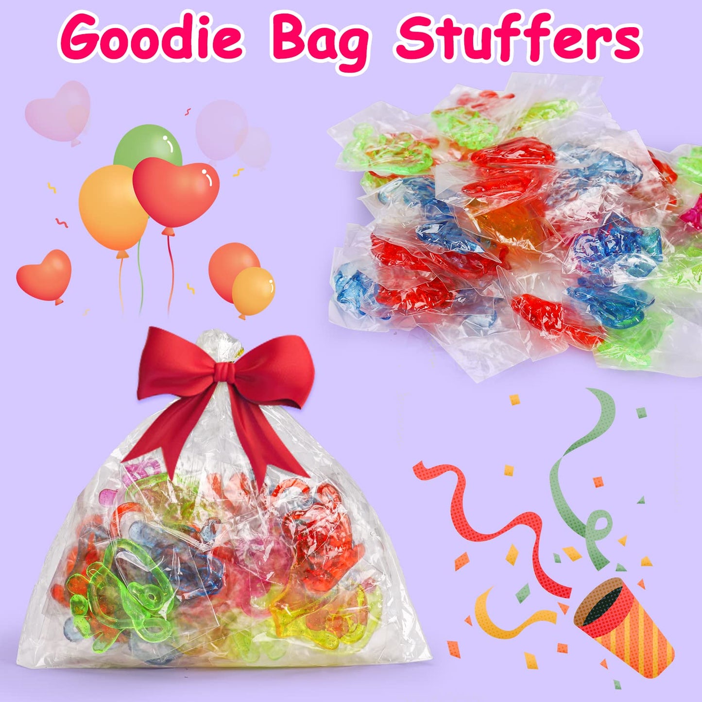 Thremhoo 40Pcs Glitter Sticky Hand Party Favors – Bulk Kids Toys & Classroom Prizes
