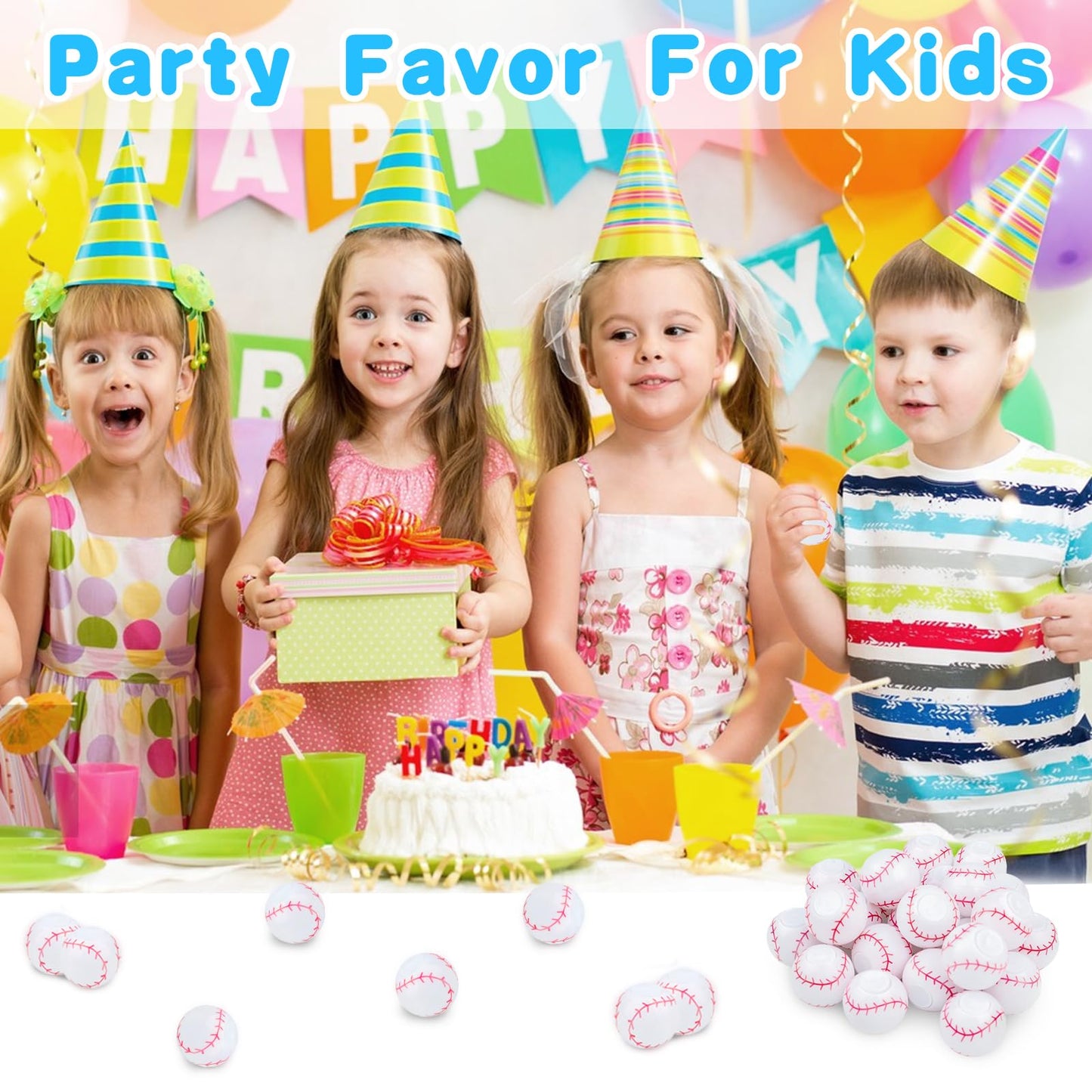 Thremhoo 32PCS Spinning Baseball Fidget Toys — Party Favors & Classroom Prizes