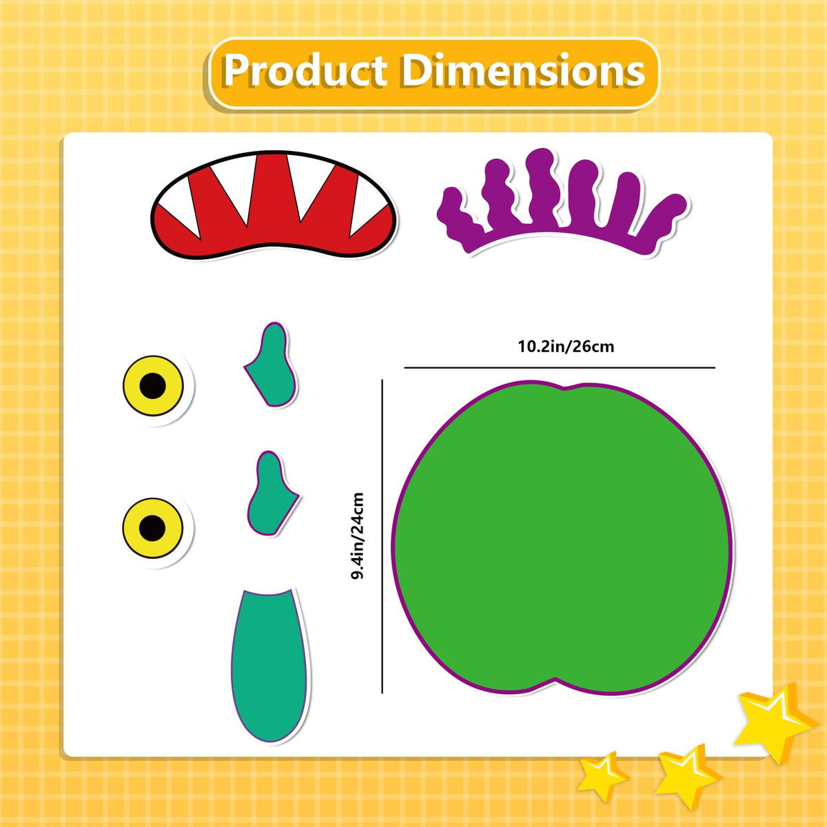 Thryvomniq Go Away Big Green Monster Felt Board Story Set – Toddler Storytime & Learning