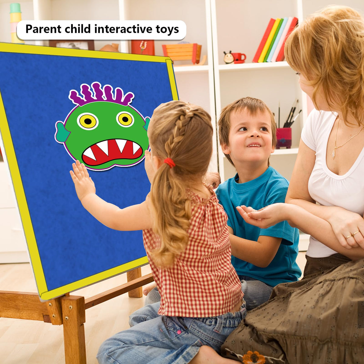 Thryvomniq Go Away Big Green Monster Felt Board Story Set – Toddler Storytime & Learning
