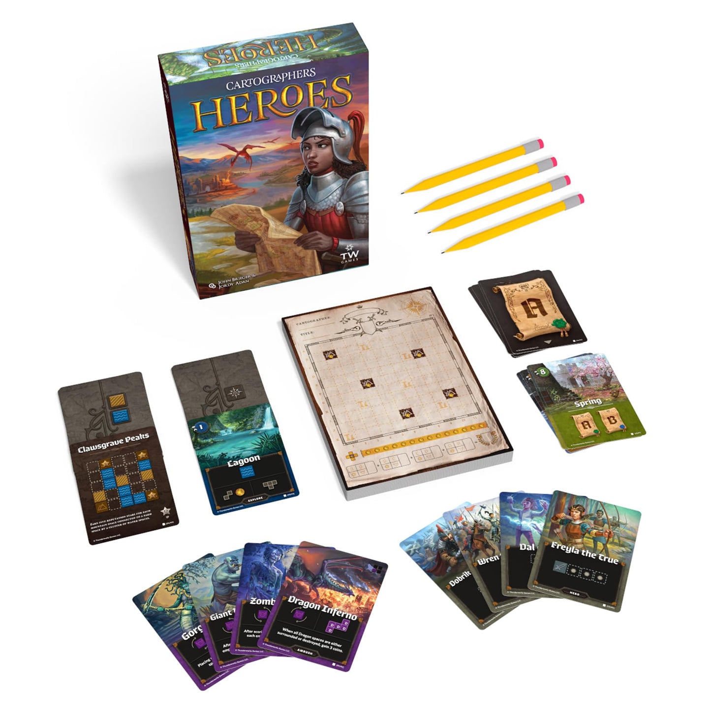 Cartographers Heroes – Standalone Expansion & Core Game | Thunderworks Games