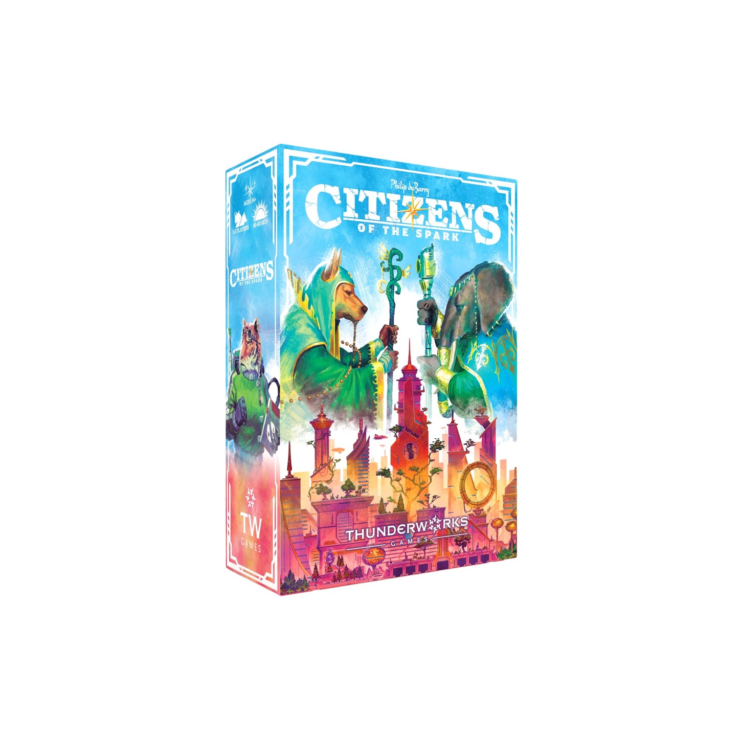 Citizens of The Spark Board Game | Strategy Card-Drafting by Thunderworks Games