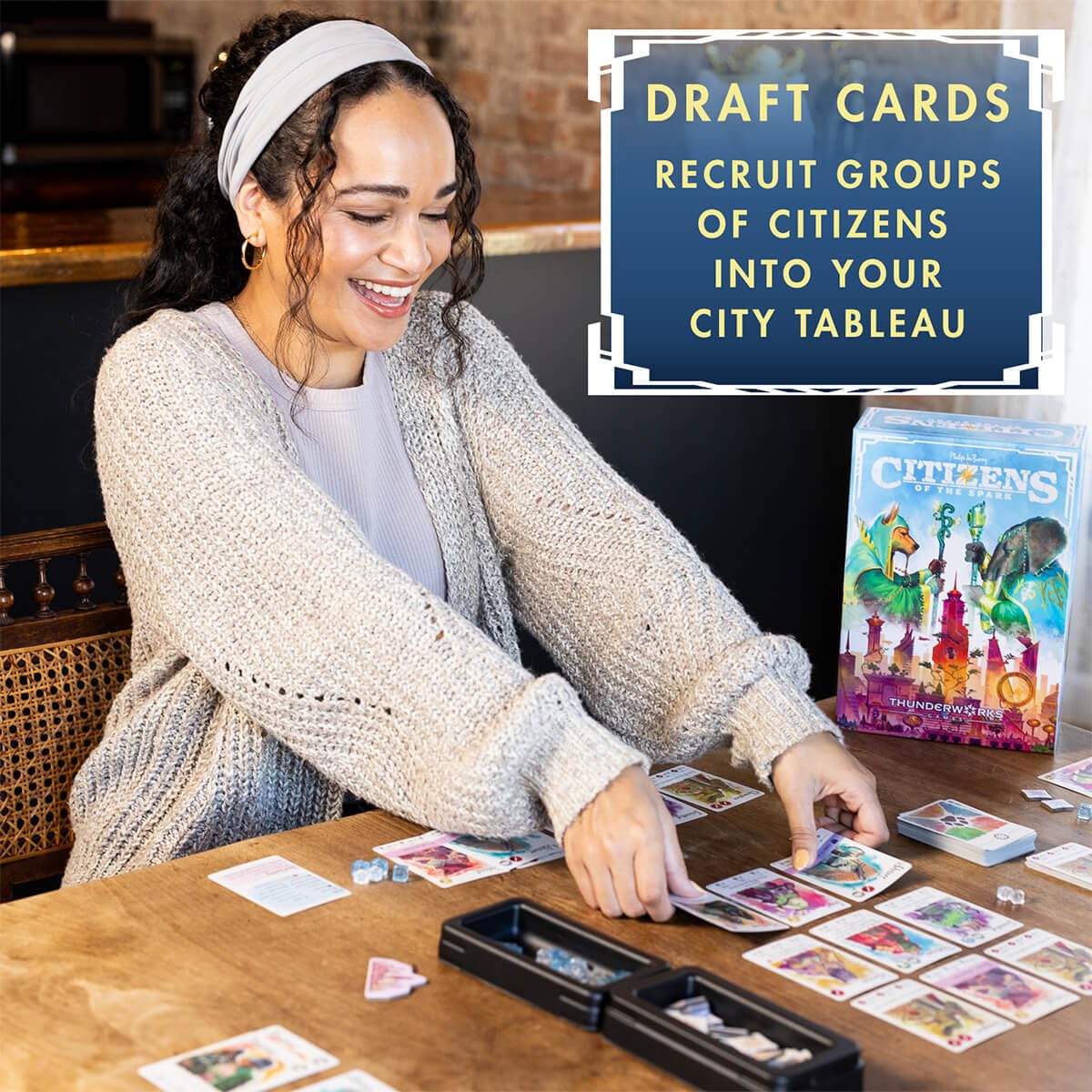 Citizens of The Spark Board Game | Strategy Card-Drafting by Thunderworks Games
