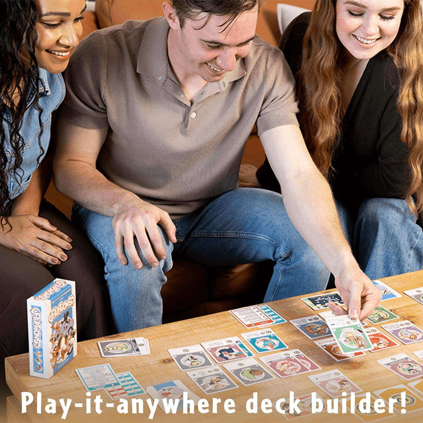 Thunderworks Games: FlipToons — Animated Deck-Building Card Game for 1-4 Players | Portable Family Fun