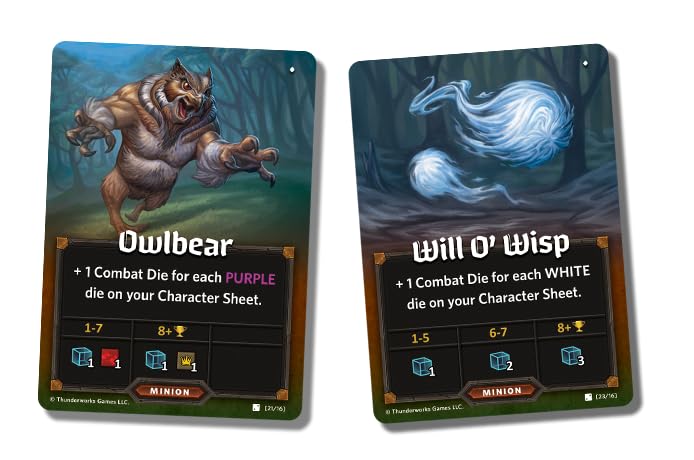 Monsters and Minions Expansion for Roll Player – End-Game Monsters, Fifth Player, 170+ Cards | Thunderworks Games