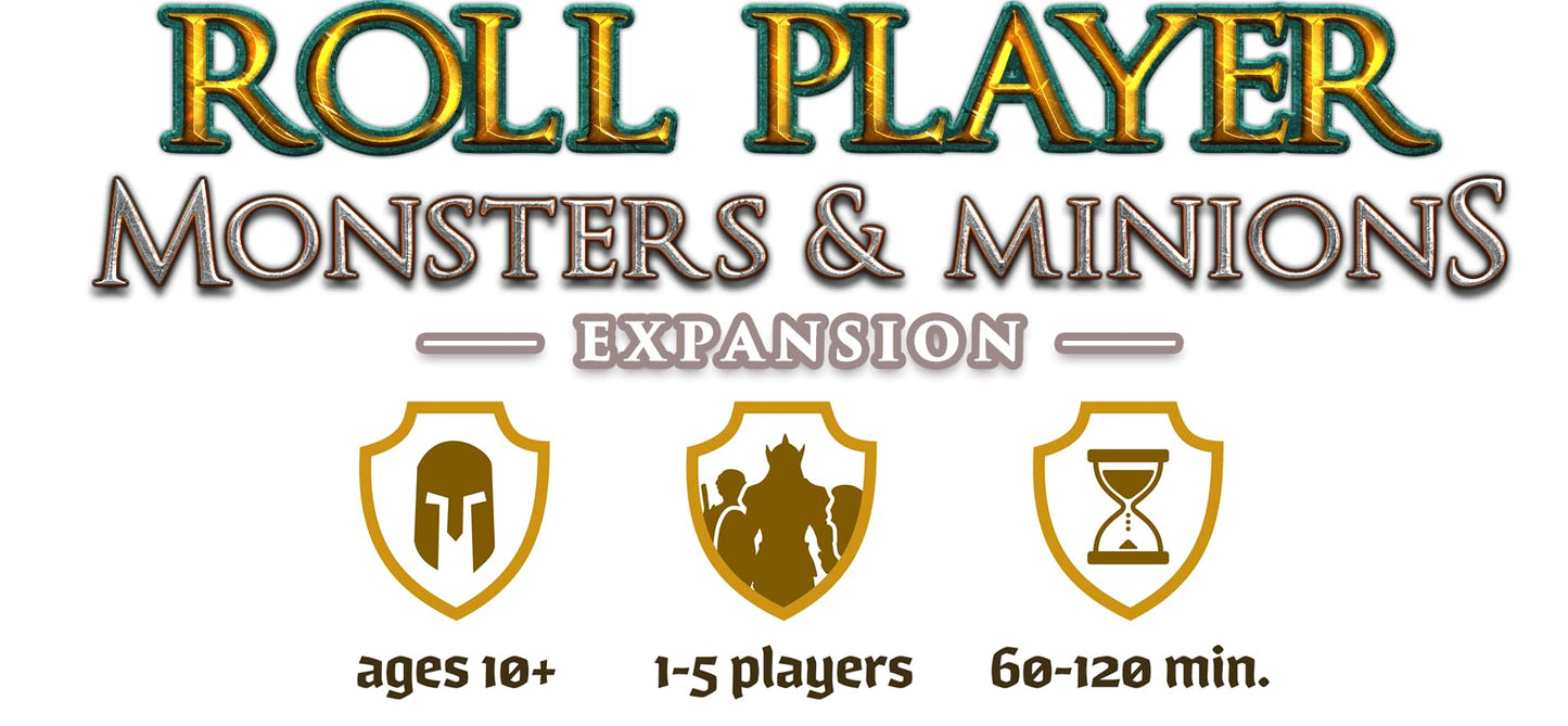 Monsters and Minions Expansion for Roll Player – End-Game Monsters, Fifth Player, 170+ Cards | Thunderworks Games