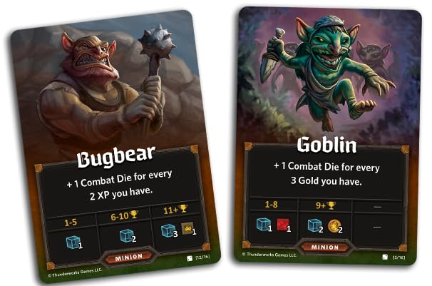 Monsters and Minions Expansion for Roll Player – End-Game Monsters, Fifth Player, 170+ Cards | Thunderworks Games