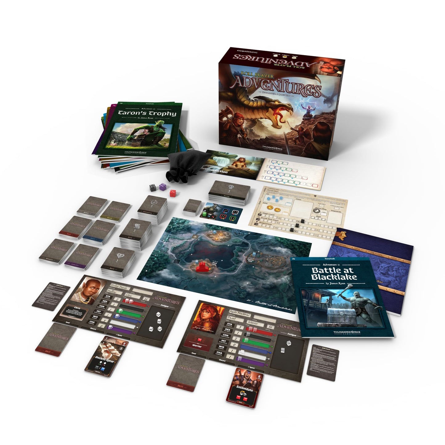 Roll Player Adventures Board Game | Cooperative Storybook Campaign | 1-4 Players | Thunderworks Games