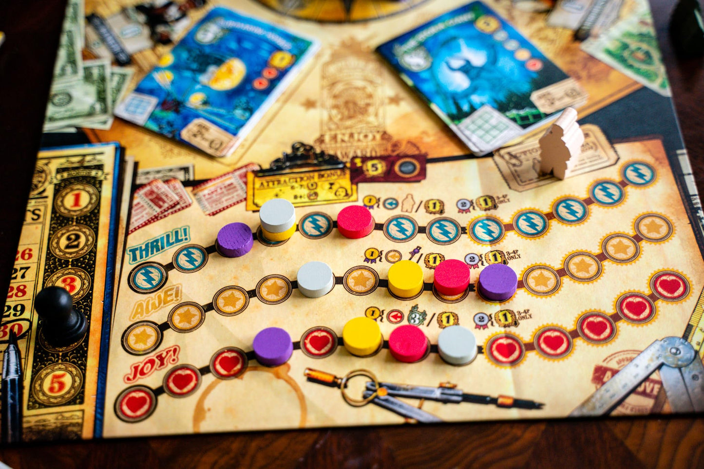 Tenpenny Parks Board Game by Thunderworks Games – Build the Best Theme Park