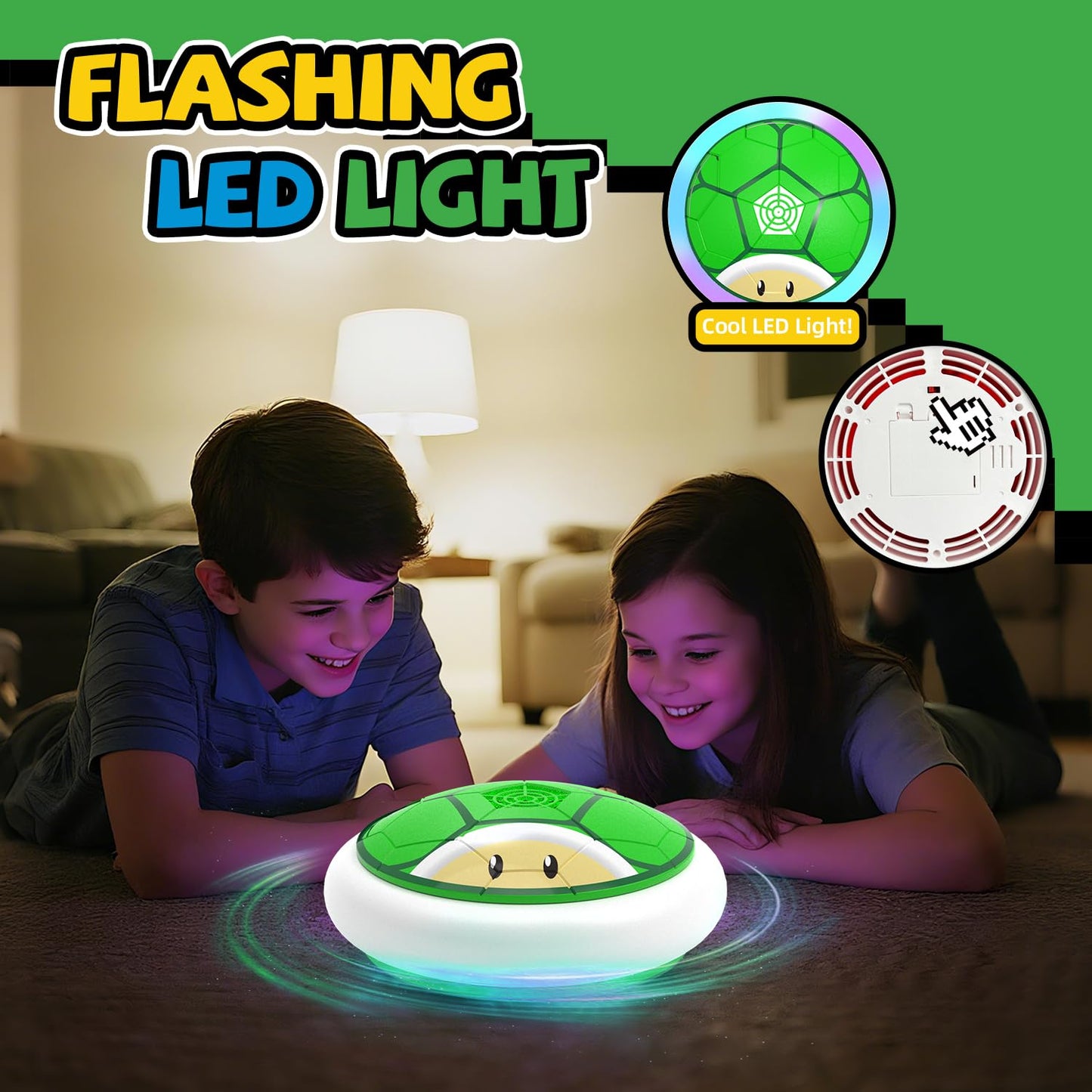 Thusine Hover Soccer Ball for Kids – LED Indoor Flying Soccer Toy