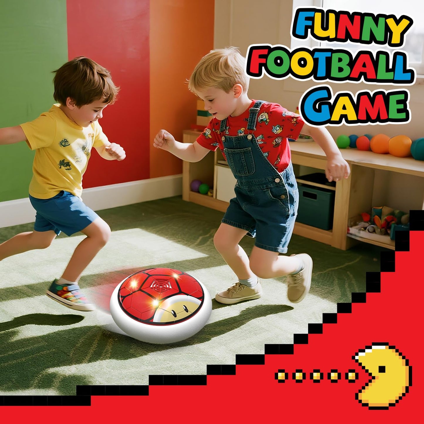 Thusine Hover Soccer Ball for Kids – LED Indoor Flying Soccer Toy