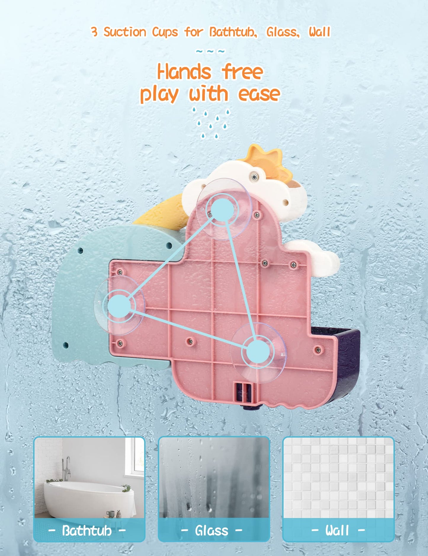 TI-TOO Baby Bath Toys – Educational Water Wheel Bath Toy for Toddlers (1–3+ yrs)