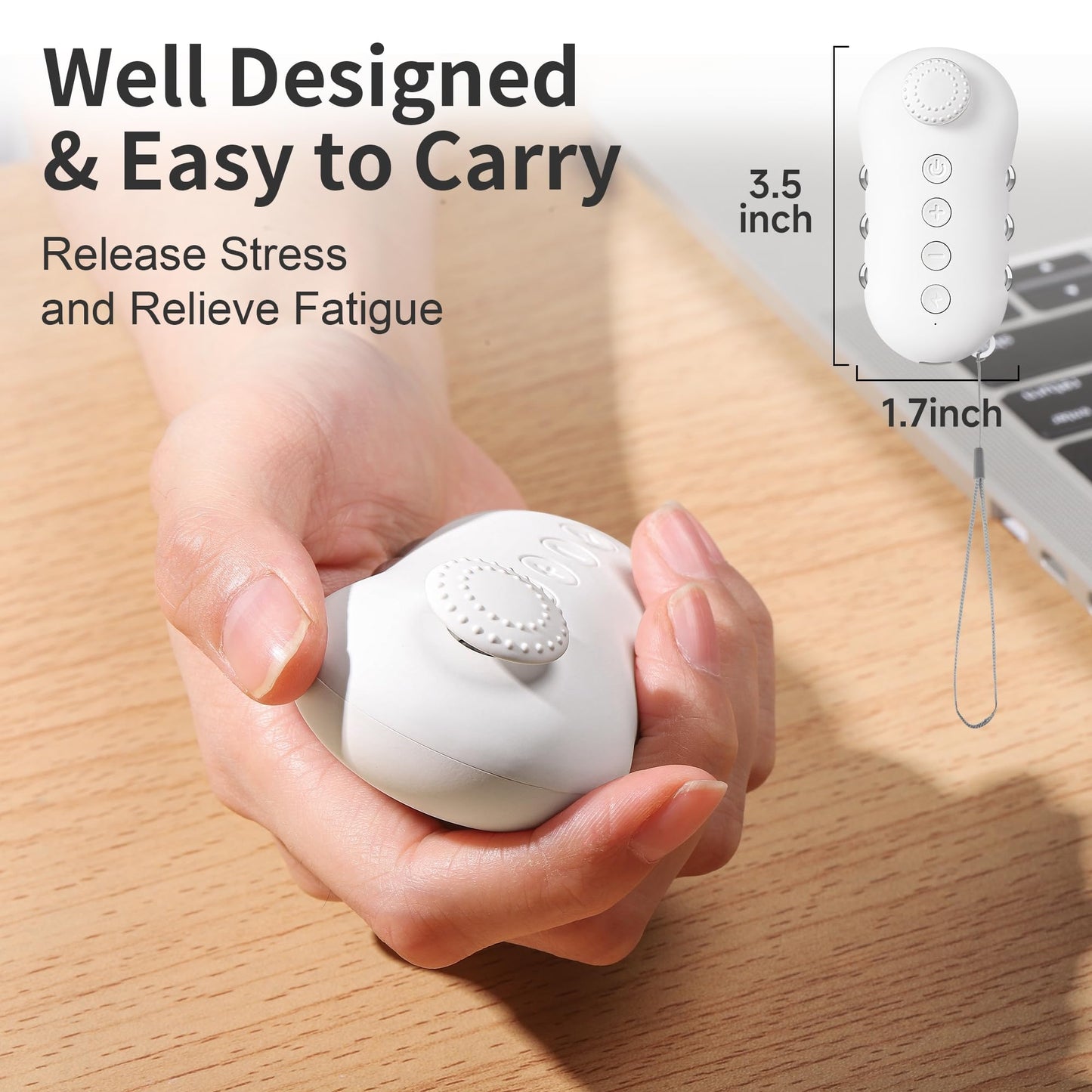 Tianhong Fidget Toy for Adults – Microcurrent Stress Relief Device for Focus & Calm