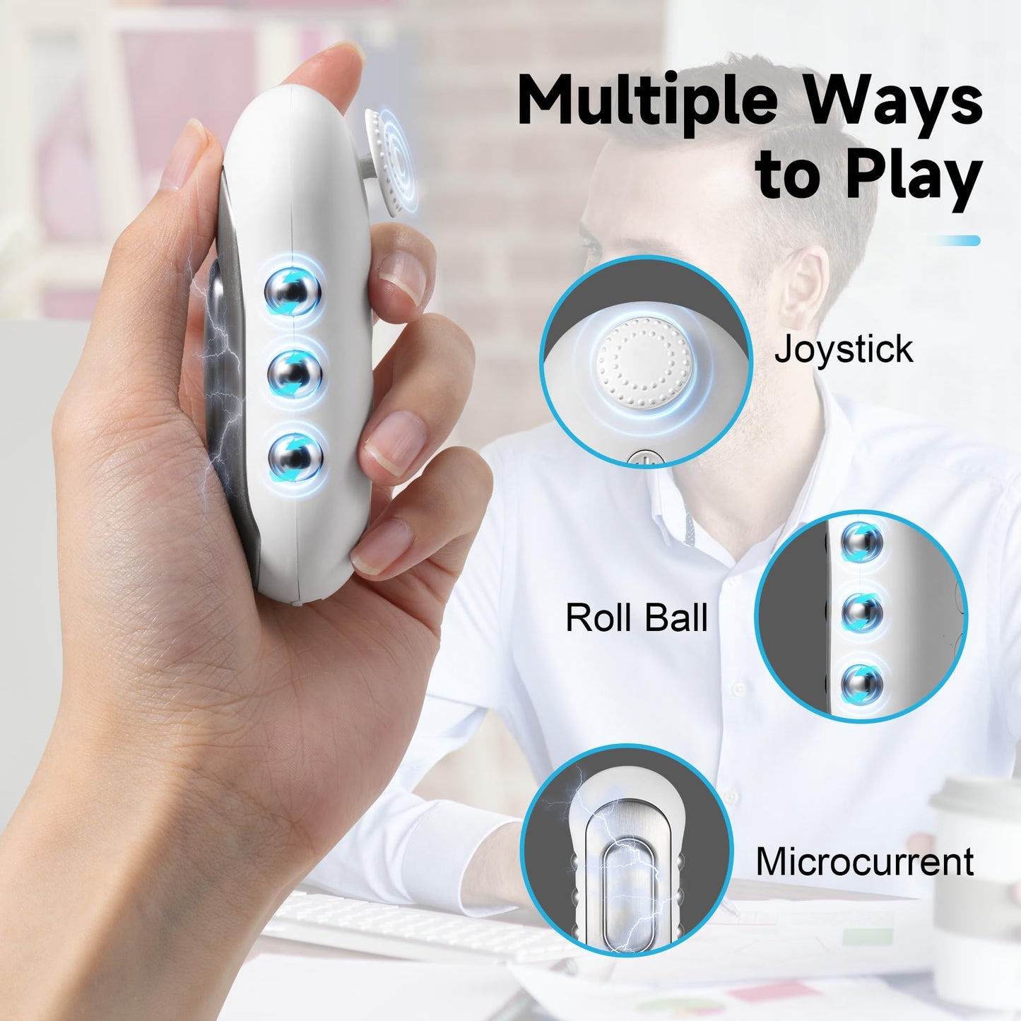 Tianhong Fidget Toy for Adults – Microcurrent Stress Relief Device for Focus & Calm