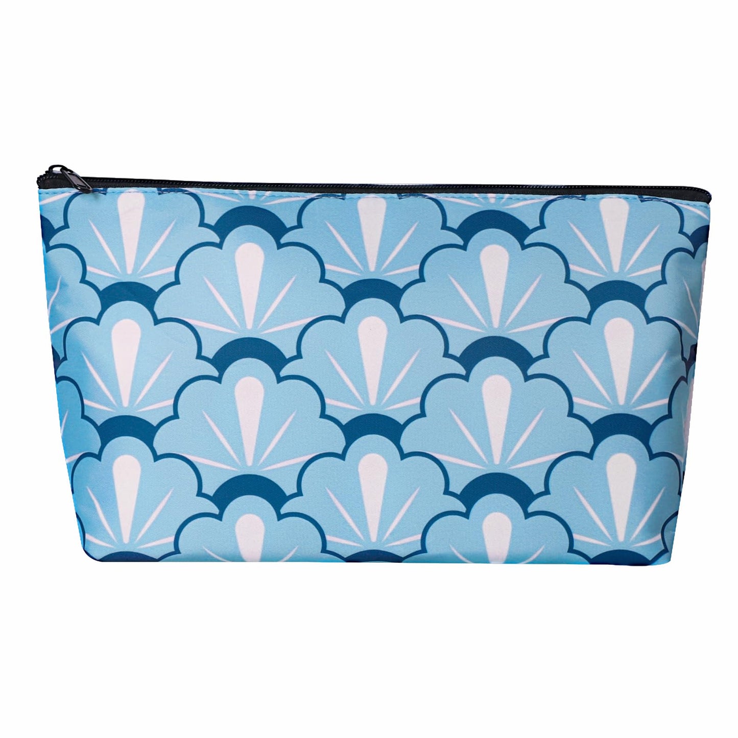 TIASUSAN American Mahjong Empty Bag – Blue Printed Tile Case (13x7 Inches)