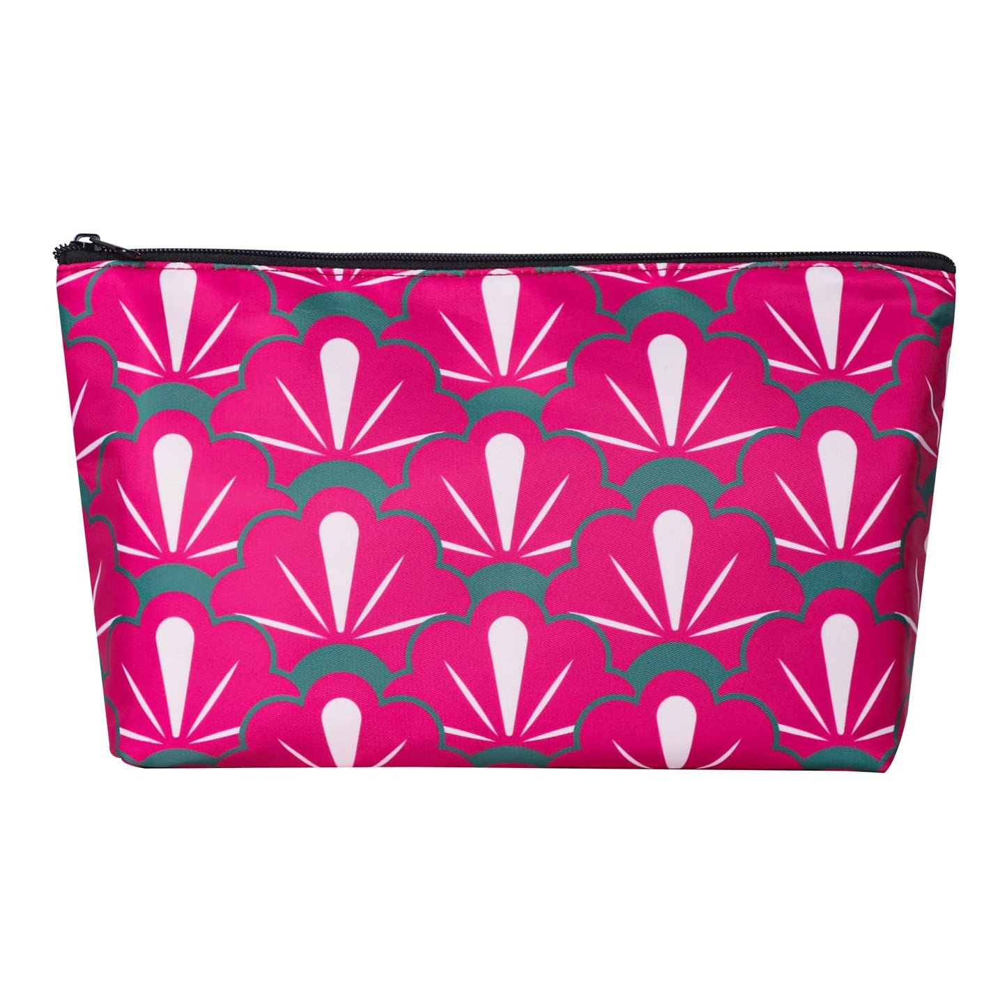 TIASUSAN American Mahjong Empty Bag - Red Printed Tile Case (13 x 7 Inches)