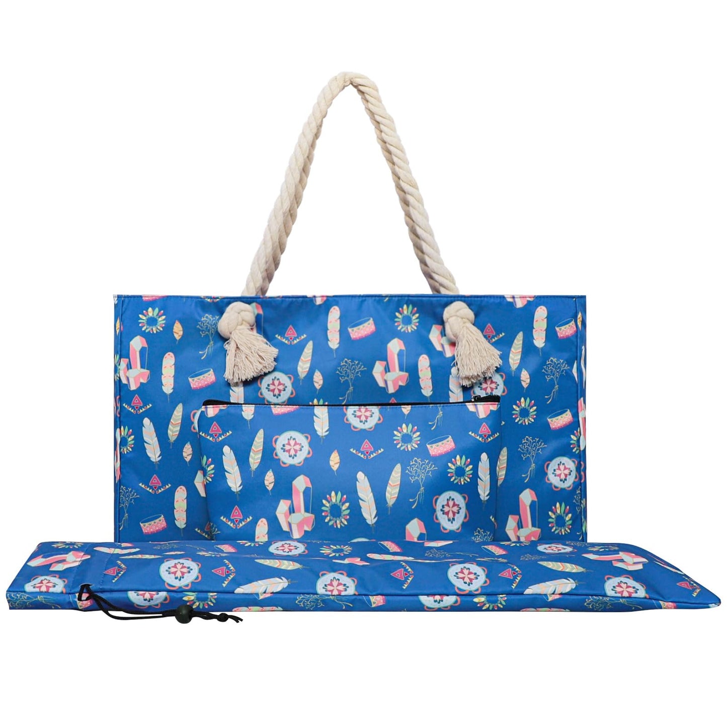 TIASUSAN Empty Mahjong Bag for American Mahjong Set — Storage Bag with Racks & Sleeves