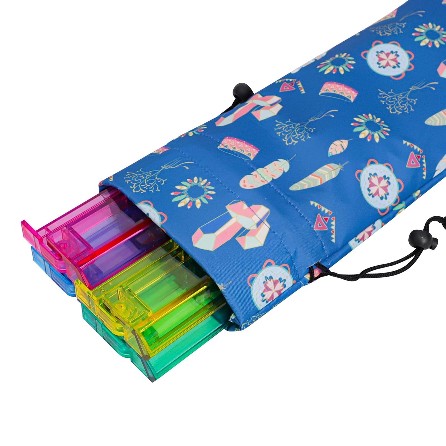 TIASUSAN Empty Mahjong Bag for American Mahjong Set — Storage Bag with Racks & Sleeves