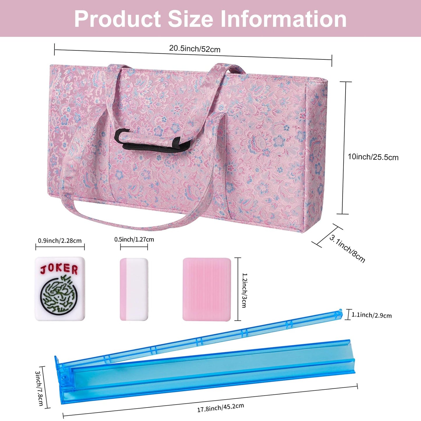 TIASUSAN American Mahjong Game Set – 166 Pink Tiles & Accessories