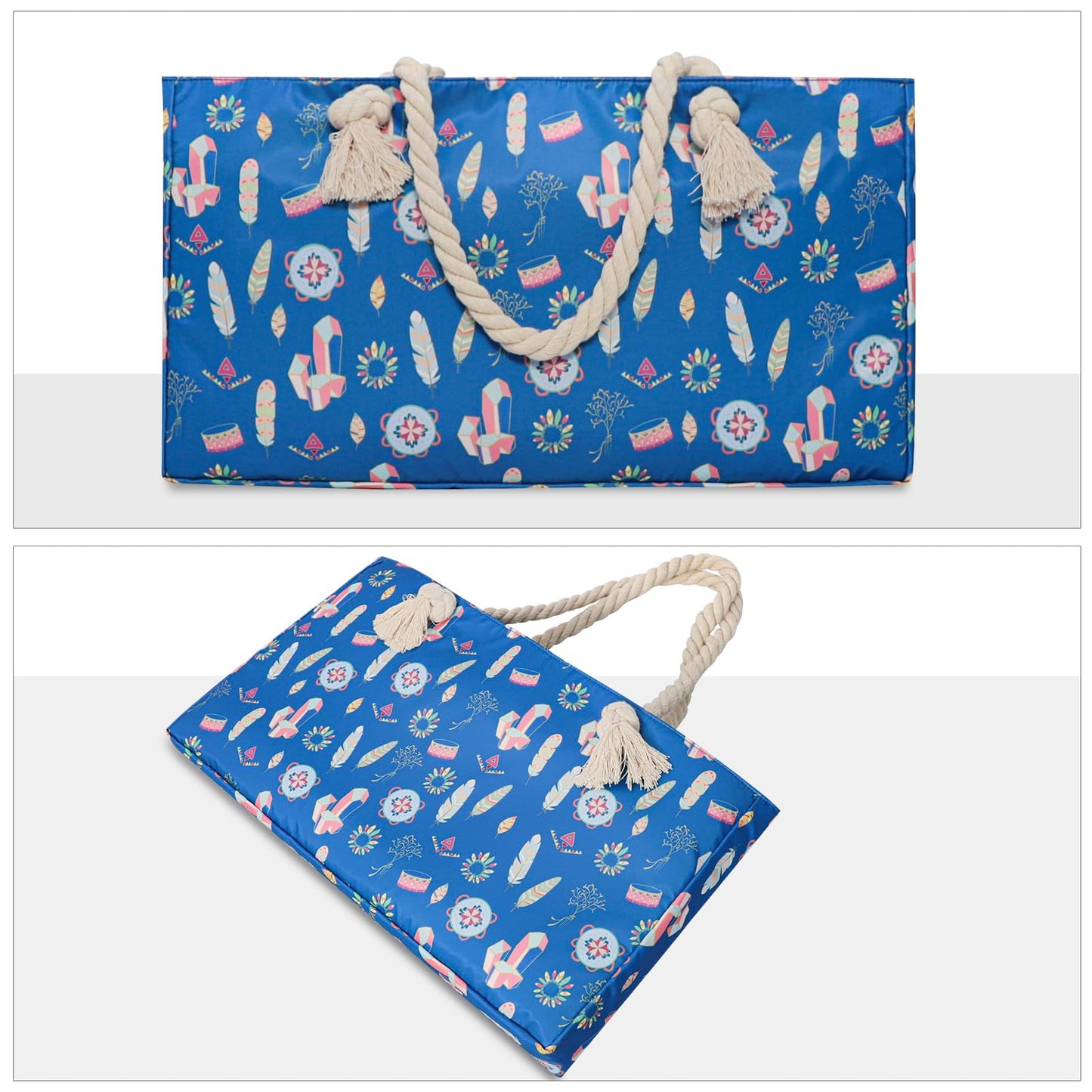 TIASUSAN Empty Mahjong Bag for American Mahjong Set — Storage Bag with Racks & Sleeves