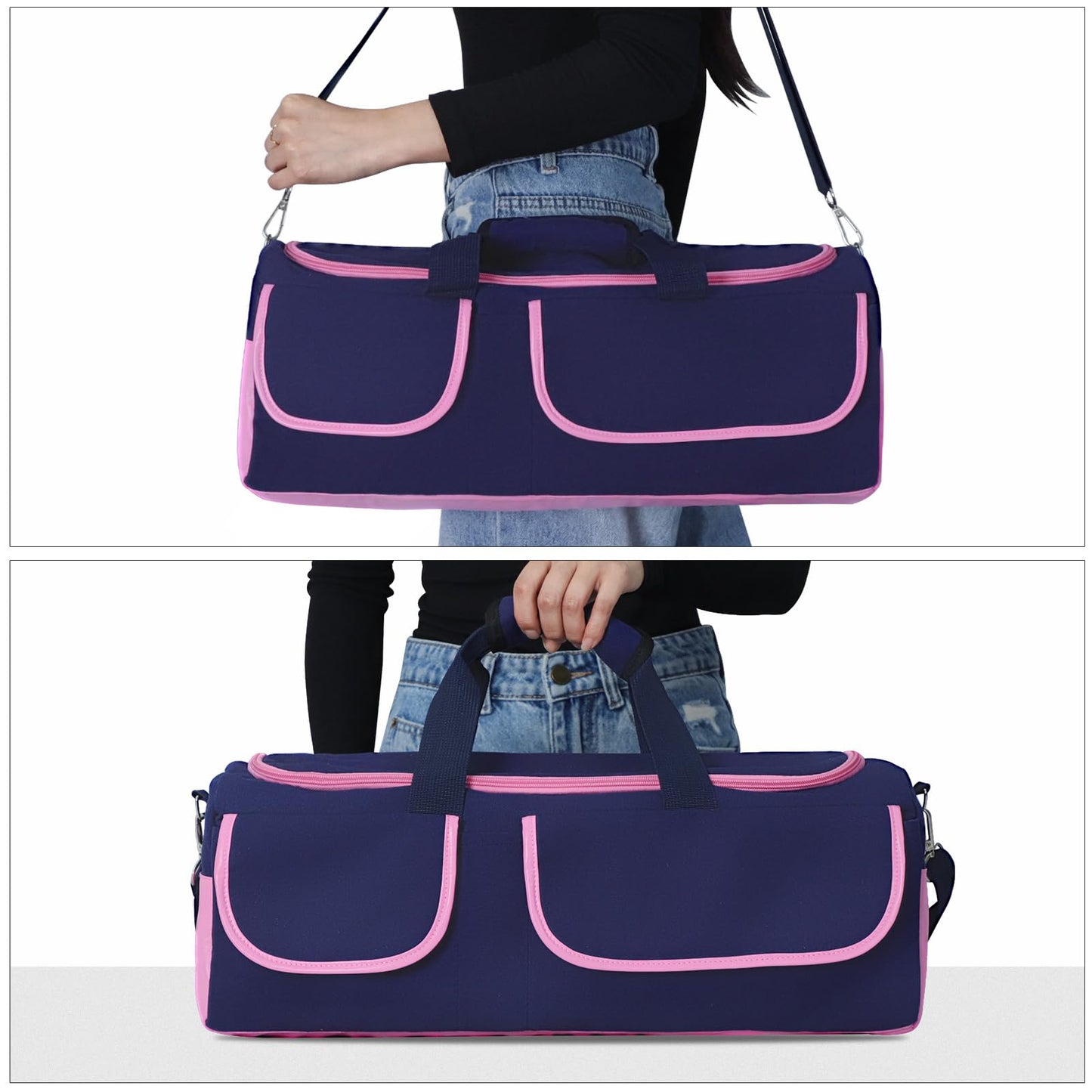 TIASUSAN Empty American Mahjong Set Bag – All-in-One Storage Case with Racks and Tiles